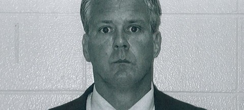Mug shot of Lt. Denis P. Walsh following his arrest in August 2004 in Michigan on a felony charge of criminal sexual conduct. Kalamazoo Township police 