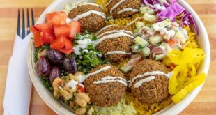 Sila's Mediterranean bowl and fresh ingredients
