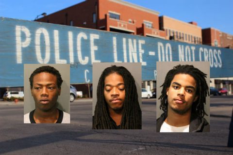 From left: Kenyon Armstong, 18; Markis Hubbs, 24 and Marquise Key, 19